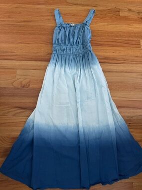 Blue Ombre Maxi Dress - Sleeveless Summer Dress from J. Crew. Size xxs.